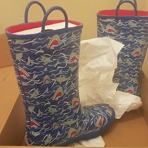 LLBean boys rain boots size youth 3